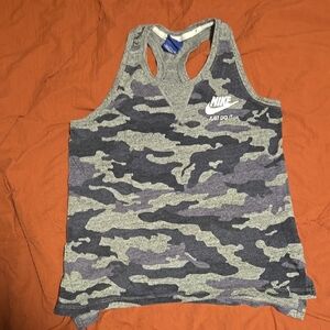 Nike Gray Camo Tank Top